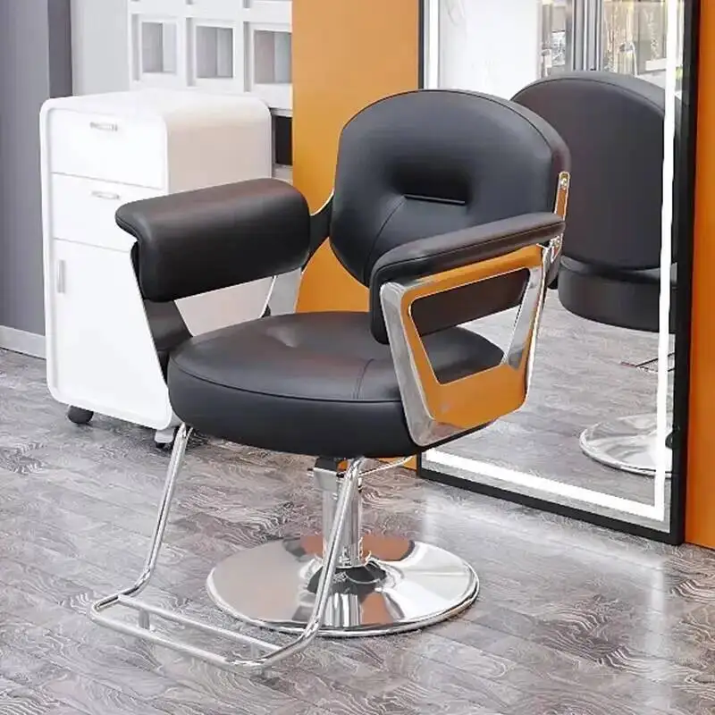Sillas de Peluquería de Diseño Simple, Sillas de Barbería Nórdicas, Accesorios para Salón de Belleza, Sillones de Barbería, Muebles para Salón