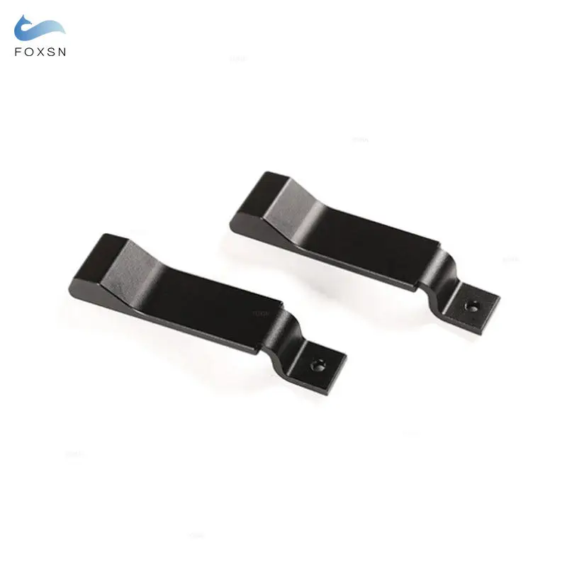 Aluminum Alloy Car Interior Door Lock Handle Cover For Land Rover Defender 90 110 130 2004-2018 2 doors 2pcs Black/Matte Silver