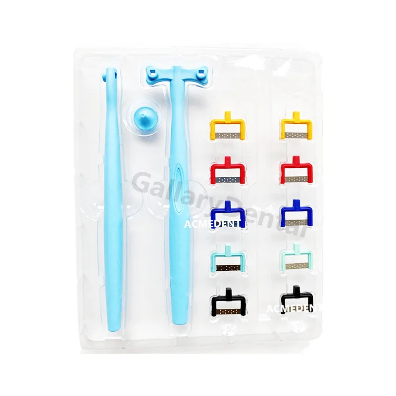 Dental Oral IPR Stripping Strip Adjacent Surface Enamel Polishing Strips 15-90HD Kit Dental Lab