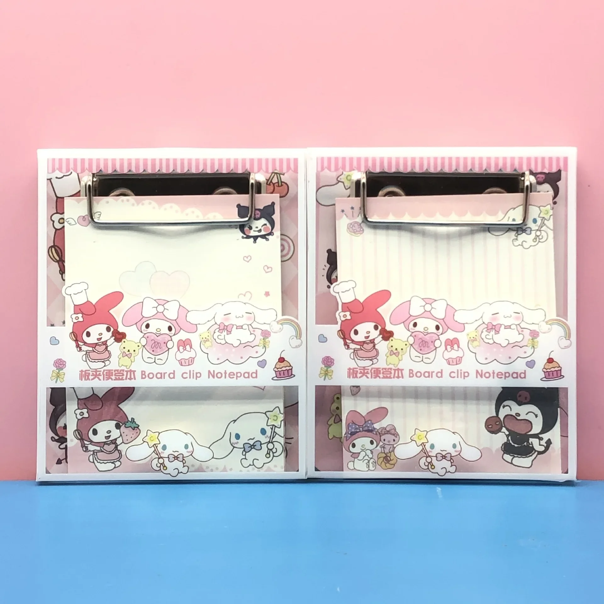 Sanrio Small Board Clip Color Page Note Note Notebook My Melody Student Stationery Office Supplies Anime