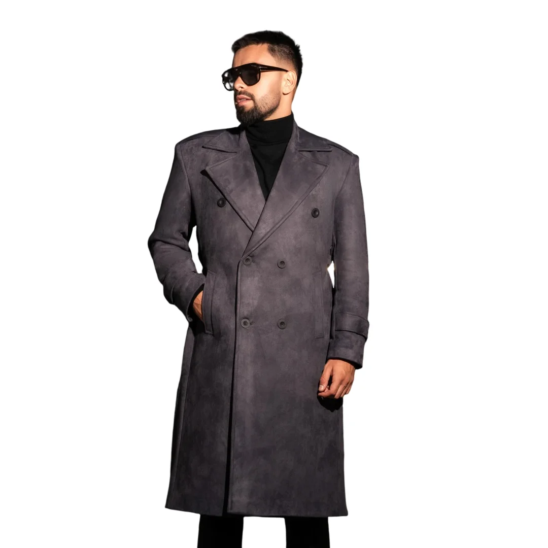 Business Men Suit Winter Warm Long Woolen cloth Overcoat Office Party Prom Blazer Formal Causal Costume Homme Customized