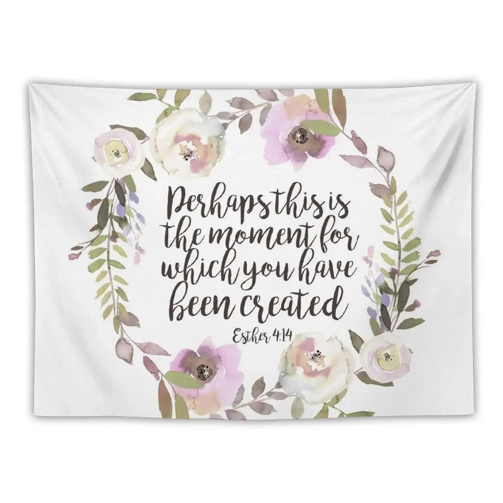 Christian Quote - Esther 4:14 Tapestry Bedroom Decor Home Decorations Decoration Bedroom Cute Room Decor Tapestry