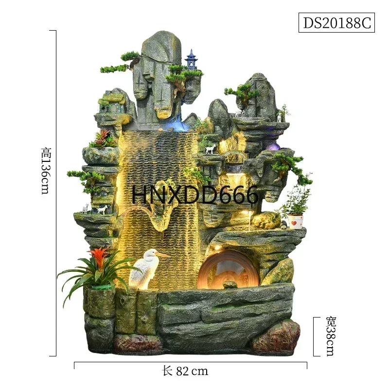 Artificial Mountain and Fountain Living Room Waterscape Decoration Humidifier Floor Office Home Decoration