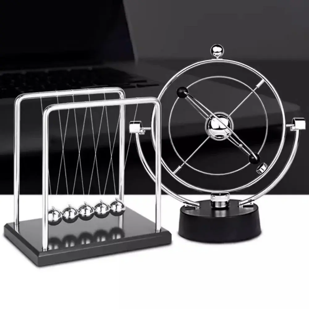 Rotation Perpetual Motion Newton Pendulum Balance Ball Physics Tumbler Home Desk Decorations Science Desktop Stress Relief Toys