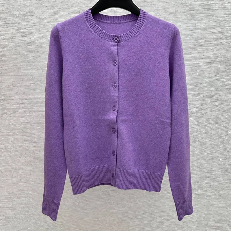

High quality Women's Solid Sweater Cardigan Long Sleeve O neck Single Breasted Knitted Coat Casual Fashion Outwear 11112023