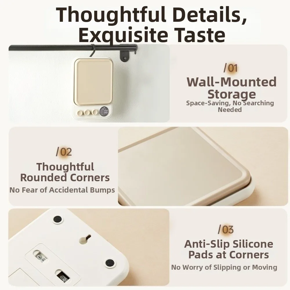 

High Accuracy Digital Kitchen Scale LCD Display Tare Function Food Scale USB Charging 0.1g Precision Electronic Scale Baking Use