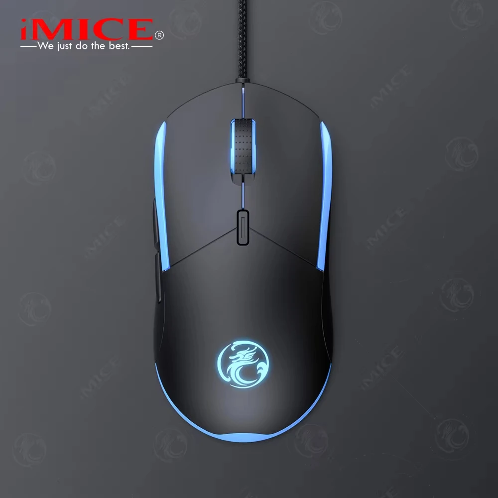 iMICE T30 USB Wired Computer Mouse 3200DPI Optical Mouse Gamer PC Laptop Notebook Computer Mouse Mice for Office Home Use