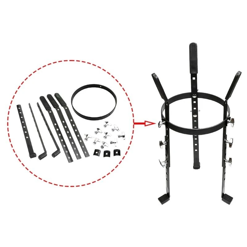 31BE Height Adjustable African Drum Holder Stand Suitable For Home Practice and Stage Performances Metal African Drum Stand