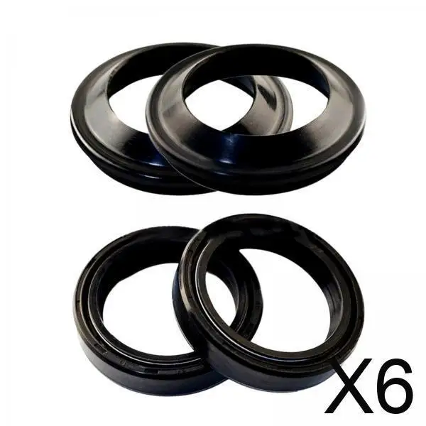 Kit de Repuesto de Retenes y Guardapolvos de Horquilla de Goma Resistente al Desgaste para Yamaha FJR1300 XVS1100