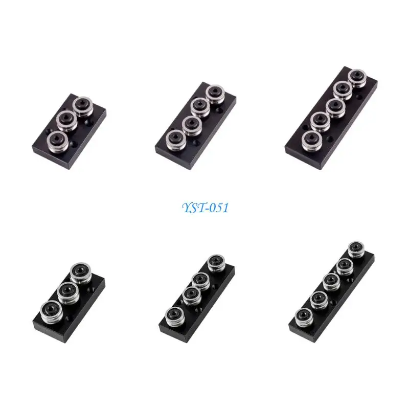 E15A Heavy Duty 3 Wheel/4 Wheel/5 Wheel Linear Guide Slider Low Noise Industrial