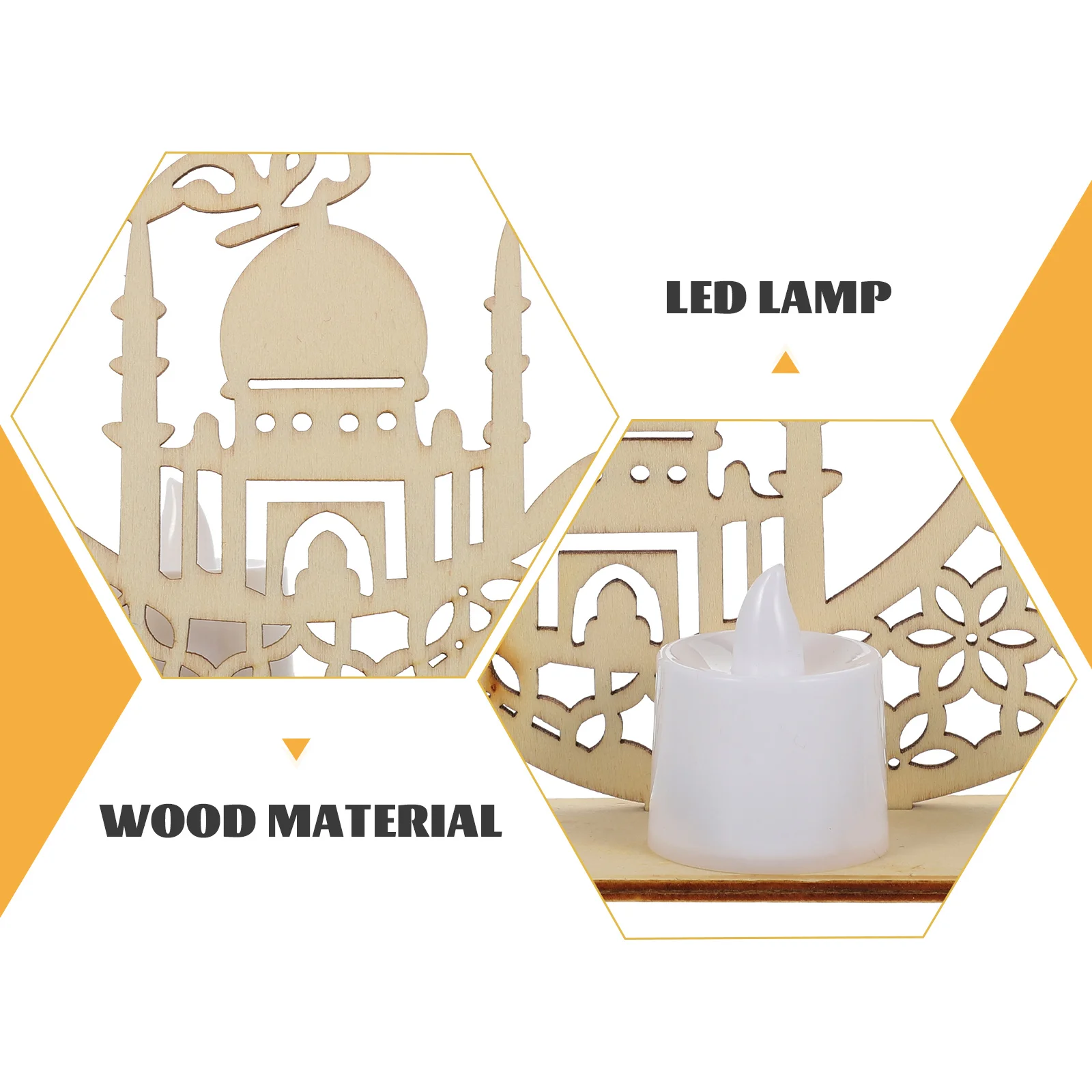 

Party Moon Decorative Lights Eid Decorations for Home Muslim Bedside Room