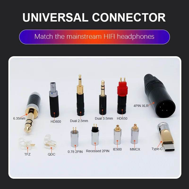 ivipQ-44 In-Ear-Kopfhörerkabel, High-Fidelity-Upgrade-Kabel, geeignet für 0,78 Pin MMCX Dual 3.5, HD650, HD800, KZ-QDC IEM – Detail 8