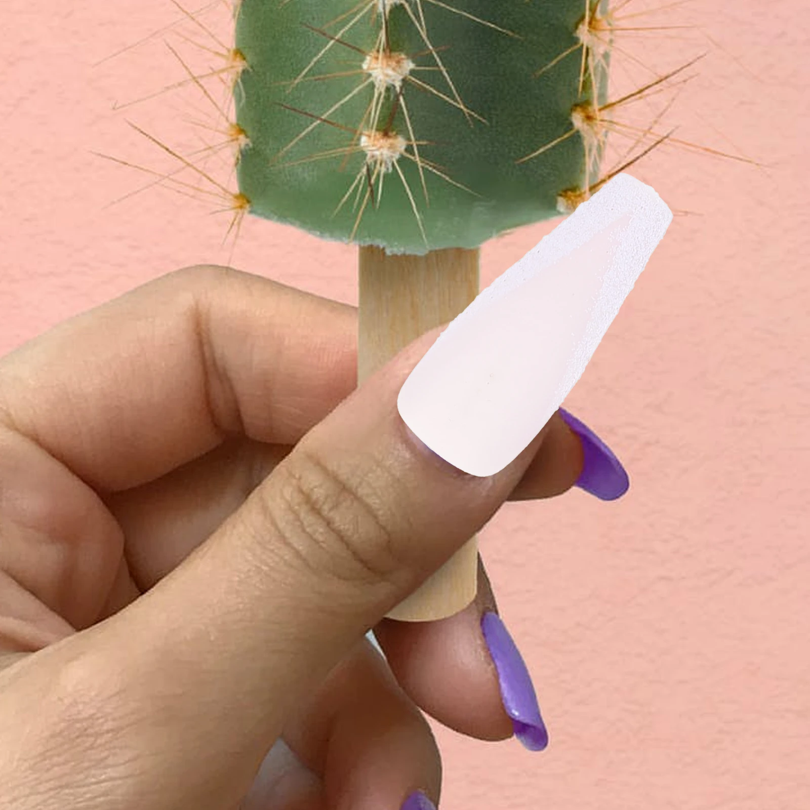 

48 шт., наклейки для дизайна ногтей, нежные женские французские маникюрные длинные накладные ногти, прочные накладные ногти, декоры для ногтей