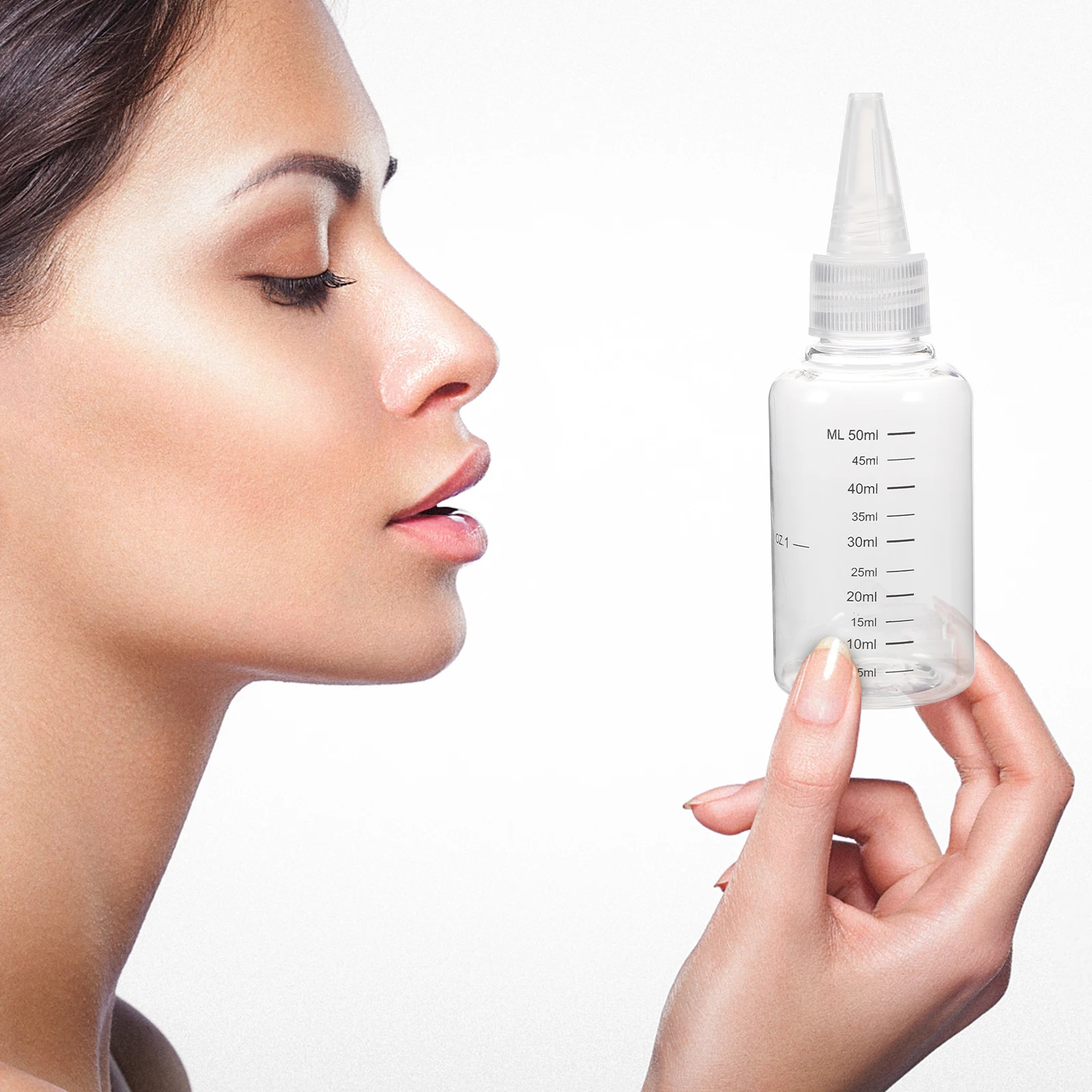 

Empty Spray Bottles Premium Plastic Travel Use Press Cap Protect BagLeaks Proper Size Portable Transparent Food