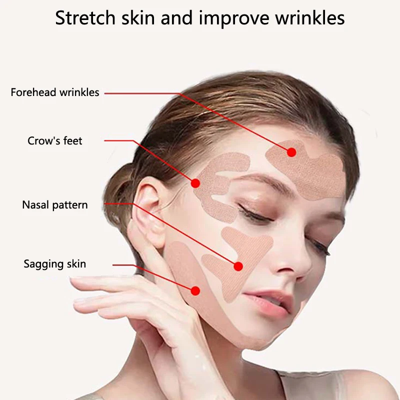 Invisible Facial Slimming Tape Wrinkle Removal Sticker Face Stickers Neck Eye Lifter Sticker Anti Aging Patch Face Lift Tape