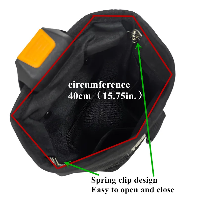 TOOLSTACK Nails Pouch High-Capacity Durable Waist Bag Nails & Screws Toolkit Waterproof Multifunctional Tools Package