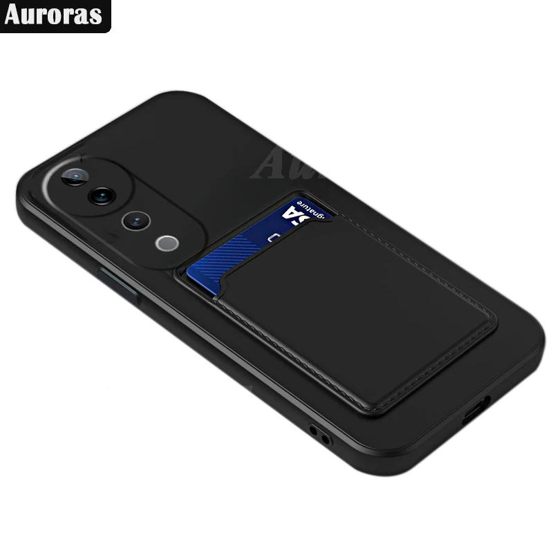 Auroras For VIVO V40 Pro 5G Case Card Slot Wallet Silicone Shockproof Bumper Soft Shell For VIVO V40 Lite Back Cover image 6