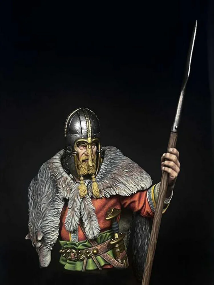 Unmontierte 1/10 antike Infanterie-Armee-MAN-Soldatenbüste aus Kunstharz, Miniaturmodellbausätze, unbemalt