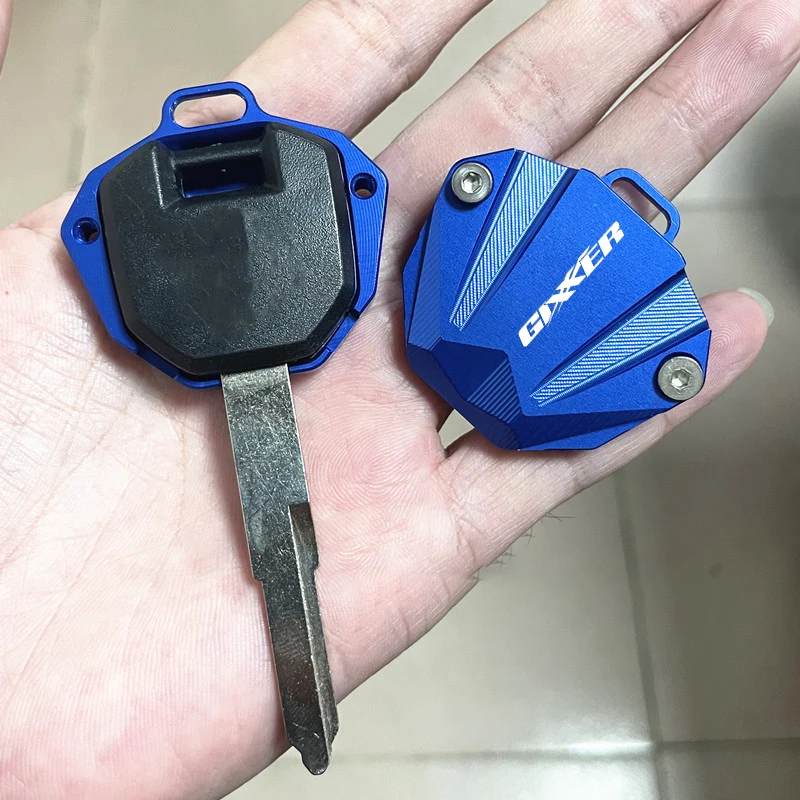 For Suzuki GIXXER 250 SF GIXXER SF 150 2015-2023 2024 2025 Motorcycle Accessories CNC Key Shell Key Case Cover Key Chain Keyring