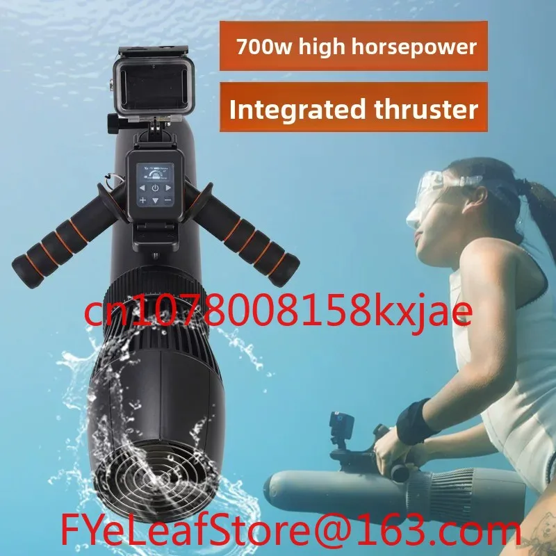 700W Underwater Thruster for Diving and Snorkeling, Handheld Thruster with High Power Paddle Board, 2-in-1 Propulsion