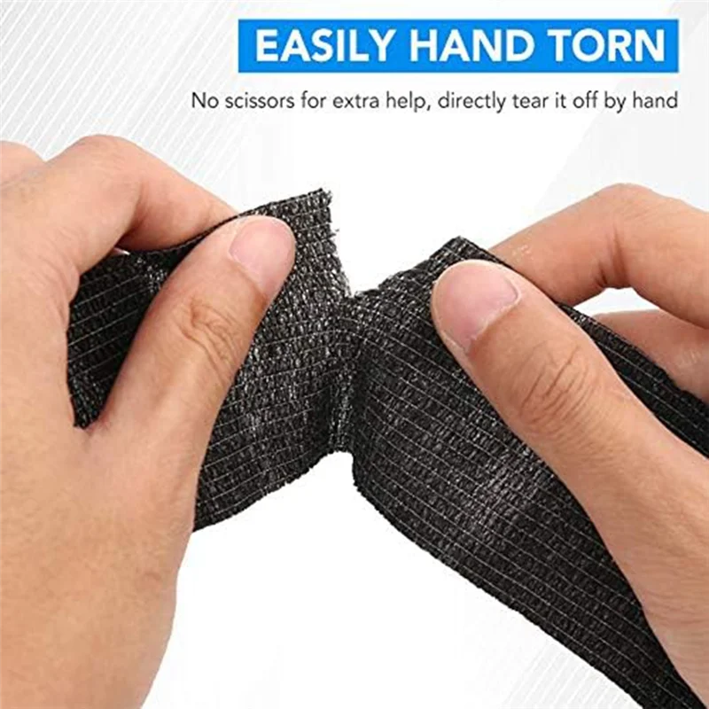 14Pcs Adhesive Bandage Wrap Breathable Cohesive Tape, Non Woven Firstaid Tape for Ankle Sprains & Swelling Durable
