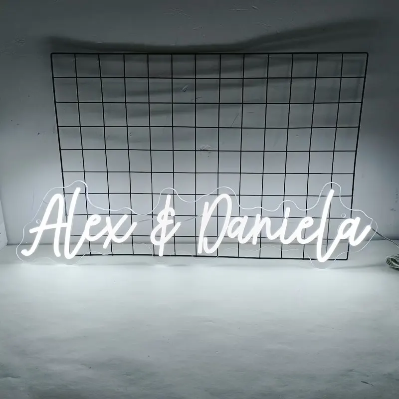 

Custom home decoration neon light wedding party name neon sign gift