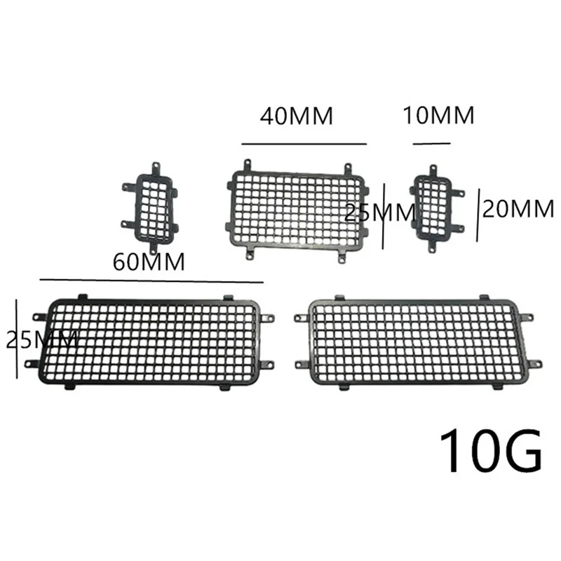 Metalowa stalowa boczna i tylna stereoskopowa siatka ochronna do Traxxas TRX4M Defender 1/18 RC Car Upgrade Parts