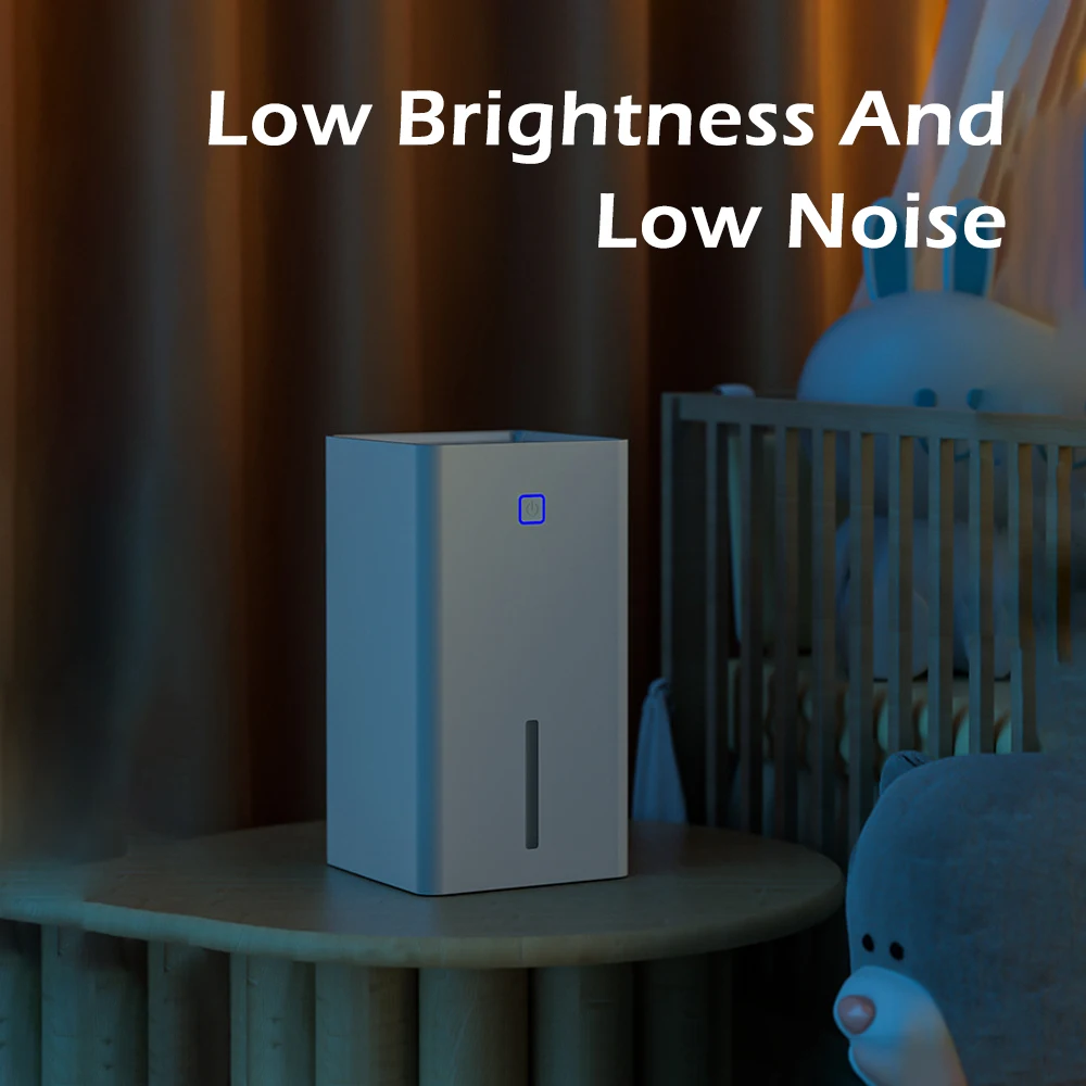 Mini Air Dehumidifier 1.1L Electric Dehumidifiers Ultra Quiet Moisture Absorbent Dehumidifier 25W Auto-Off for Home Room OfficeP image 6
