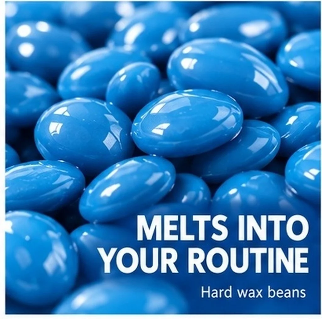 Chamomile Hair Removal Wax Beans – Painless Hard Wax Beads for Face & Body, Suitable for All Skin Types