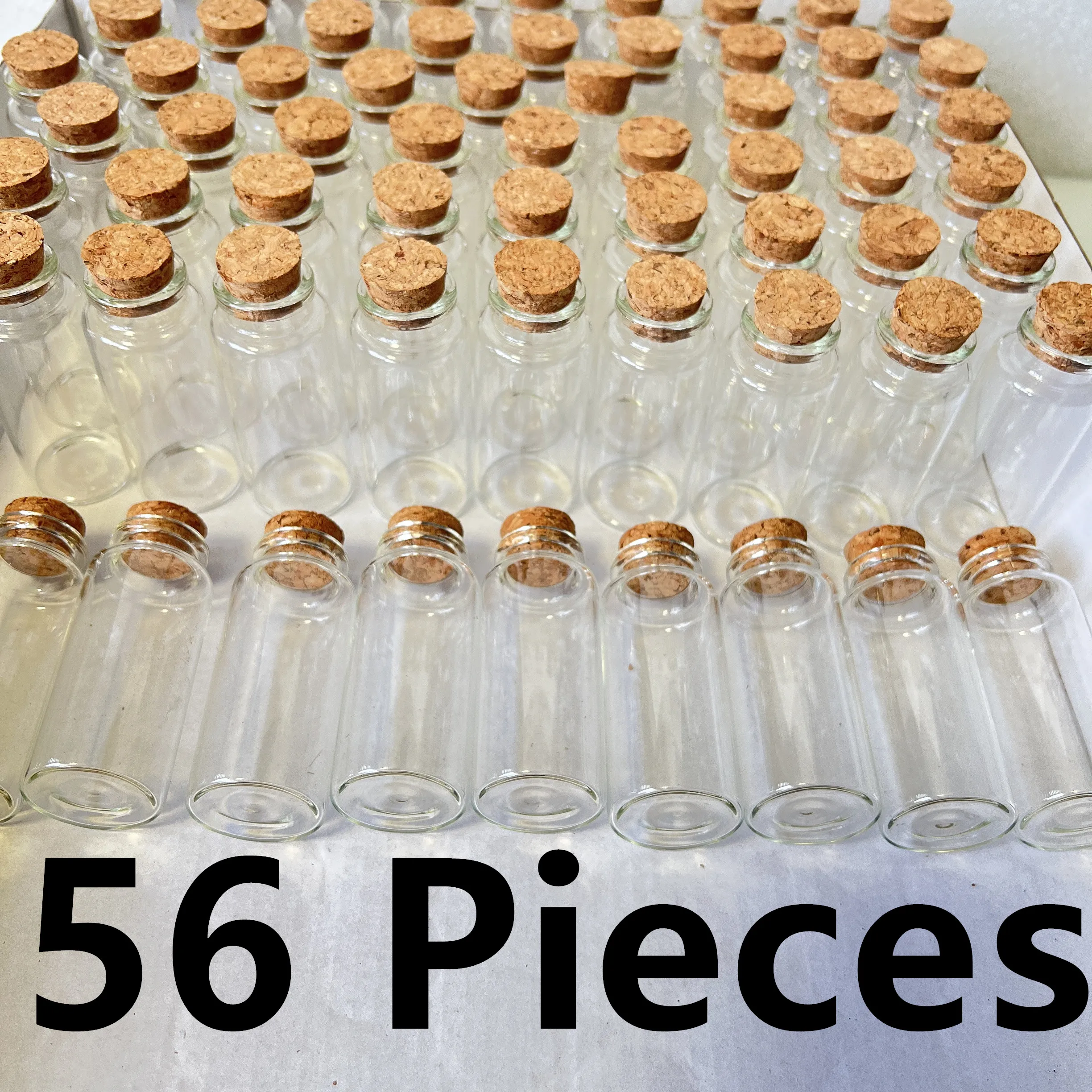 15/36/56 pcs 30x70mm 30ml Glass Jars Cork Tiny Test Tube Bottles Clear Mini Containers DIY Wedding Favors Wishing Bottle image 3