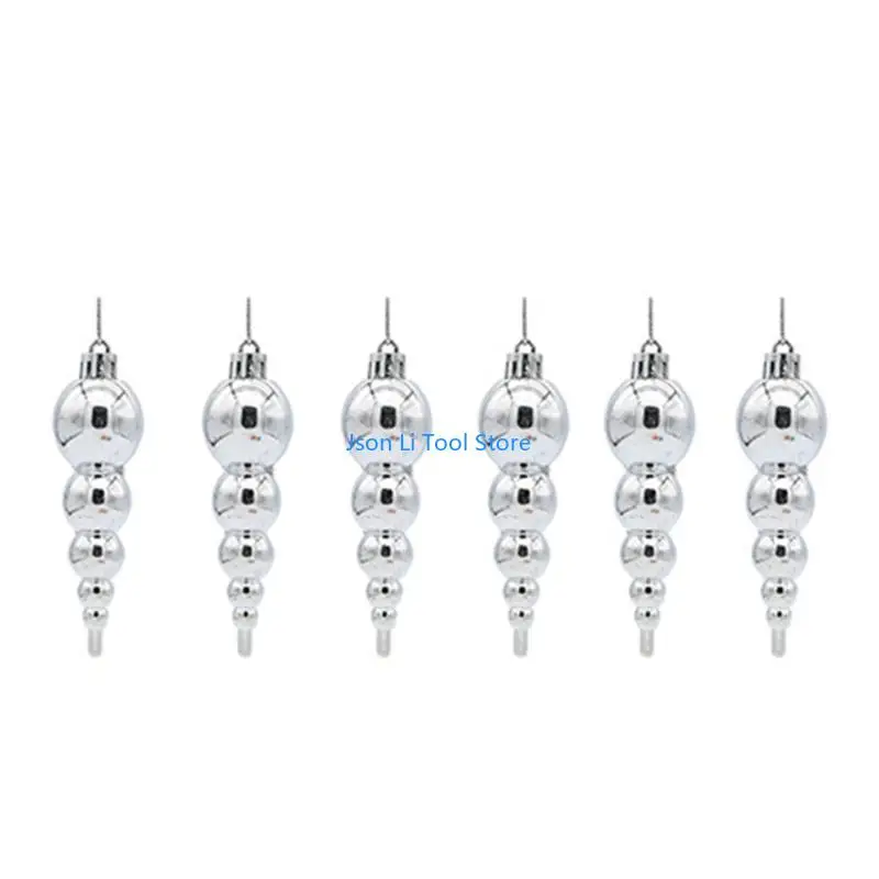 y08d 5pcs/صندوق بريق بريق معادن شاتلي مقاوم مرسومة القرع الدجاجة عيد الميلاد الحلي الشجرة الشجرة المعلقة معلقات البلاستيك العطلة