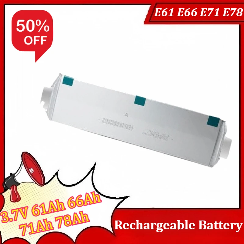 

3.7V Polymer Pouch Battery E61 E66 E71 E78 61Ah 66Ah 71Ah 78Ah Electric Vehicle Energy Storage Power Lithium Battery