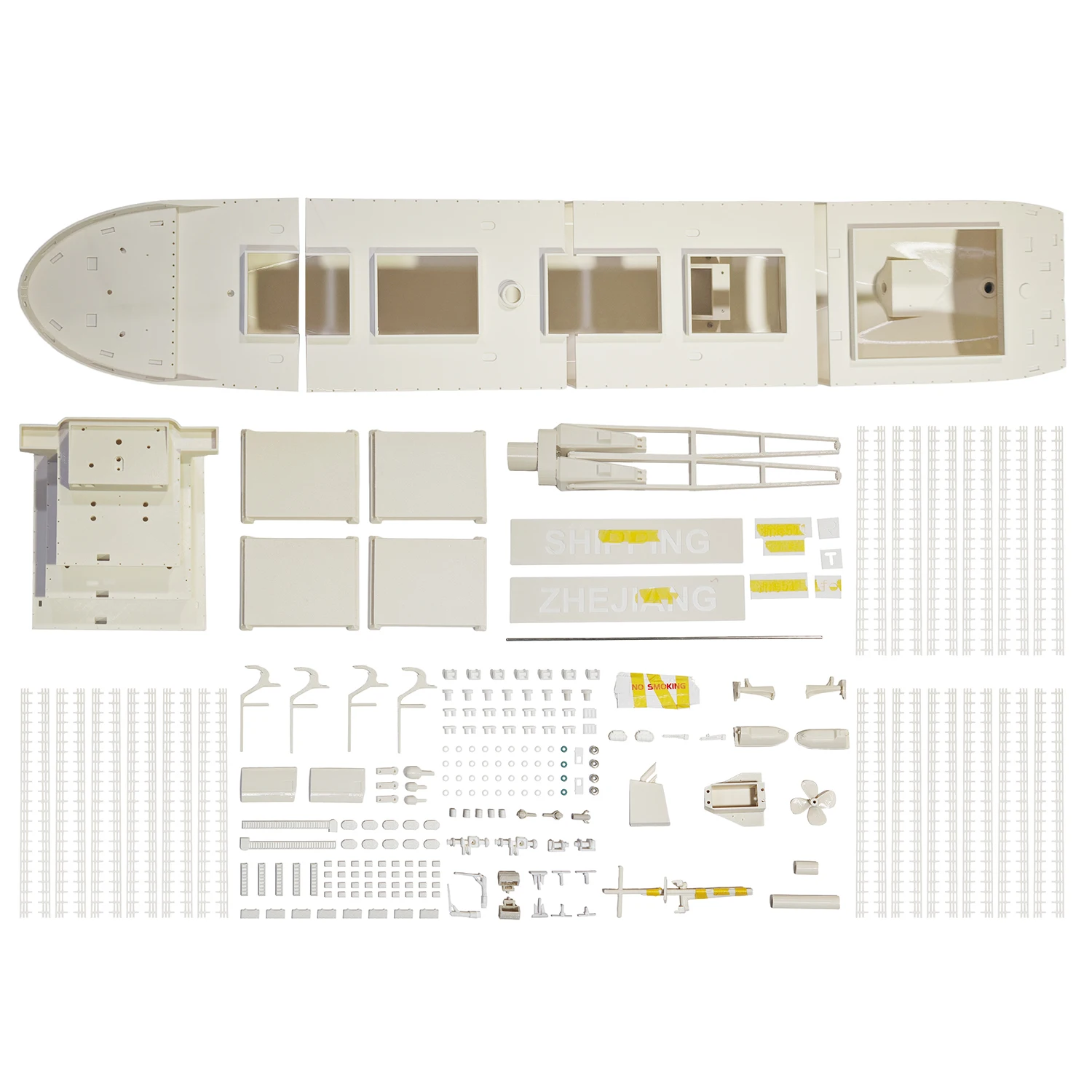 RC قارب 100 سنتيمتر محاكاة التحكم عن بعد السائبة البضائع قارب ثلاثية الأبعاد الطباعة RC قارب أطقم منمذجة لعبة الكبار