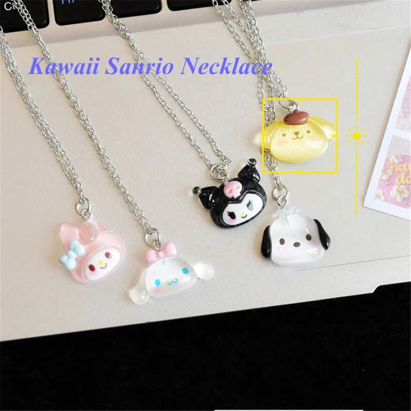 سانريو قلادة كورومي سينامورول بلدي ميلودي طالب بيجو سلسلة الترقوة قابل للتعديل قلادة اكسسوارات الفتيات Kawaii لعبة هدية #2
