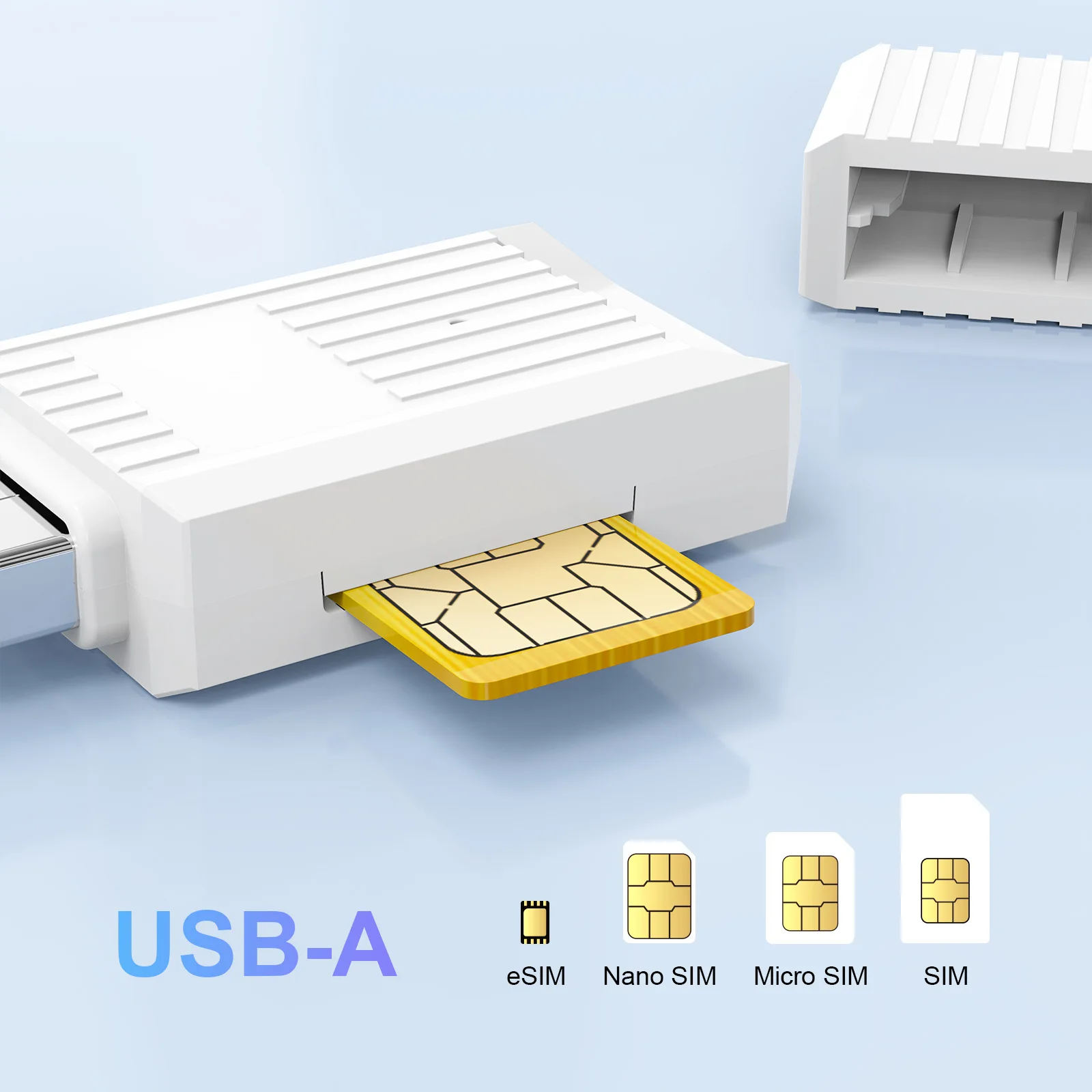 USB2.0 communication phone card SIM card reader, suitable for Type-C phone SIM card reading and writing