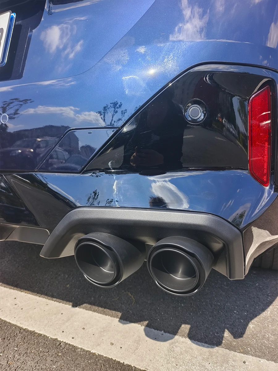 

Декоративная накладка на выхлопную трубу для BMW G60 525i 530i 5 серии 2024-2026, пластиковый спойлер на задний бампер, аксессуары