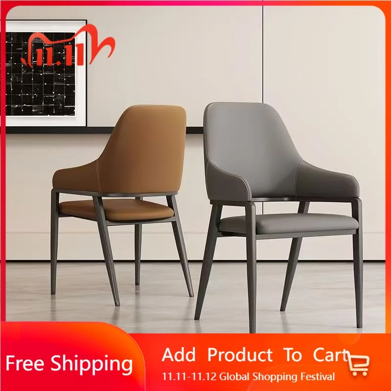 

Luxury Modern Dining Chairs Office Designer Conference Mid Century Dining Chairs Comfortable Makeup Metal Sillas Home Furniture