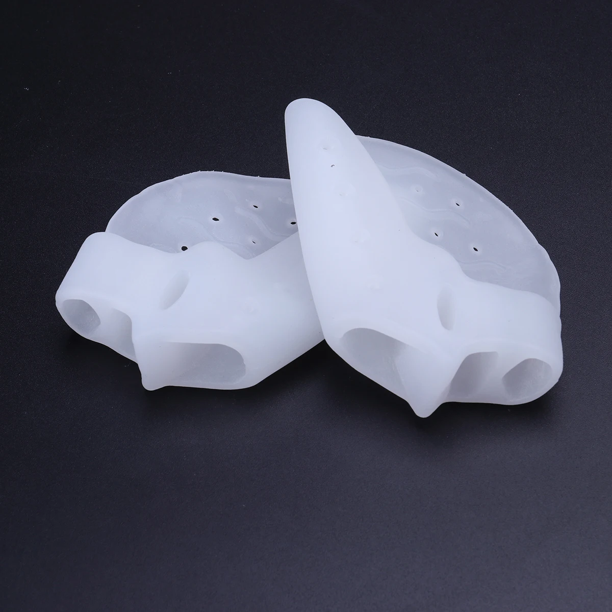 

Gel Toe Separator Protector Bunion Relief with Forefoot Cushion Pad 3-Toe Holes Toe Spacer Hallux Big Toe Straighter
