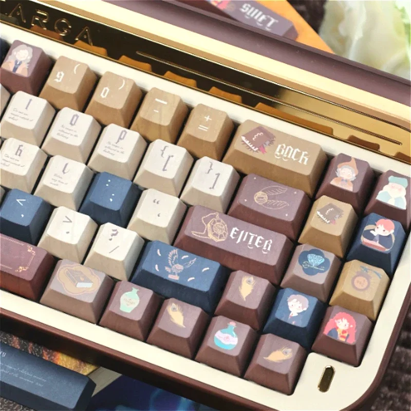 

Magic World Keycaps Custom PBT XOA/Cherry Profile Keycap Cute Film Anime Artisan Point Key Cap for Gaming Mechanical Keyboard