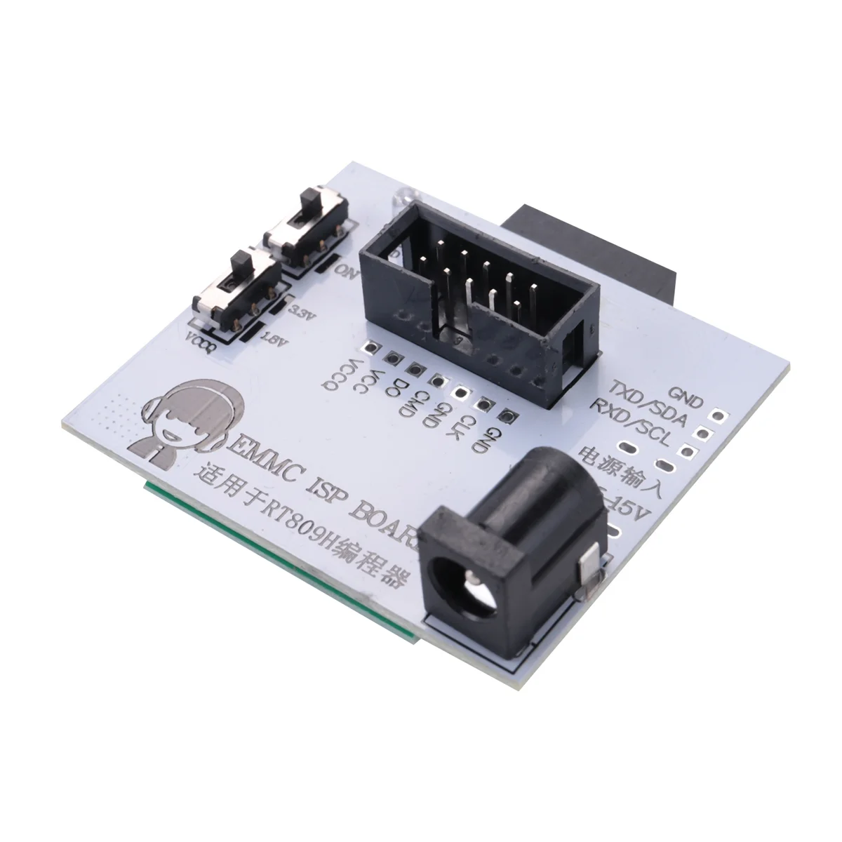 EMMC ISP Board EMMC for RT809H Programmer EMMC Adapter Test Clip Fast Writing Reading Speed Calculator