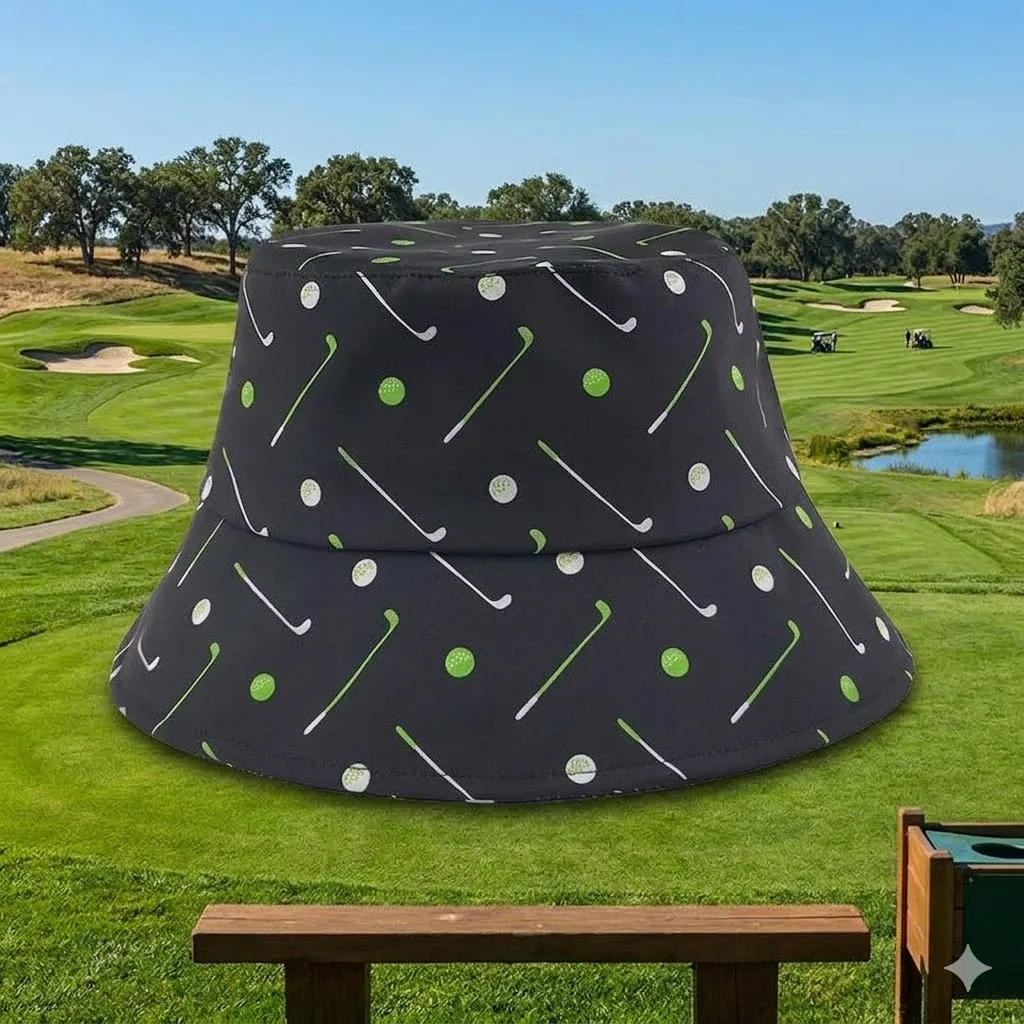 

Luxury Large Brim Golf Bucket Hat Breathable Outdoor Summer Sunshade Cap Unisex Anti-UV Athletic Performance Golf Headwear