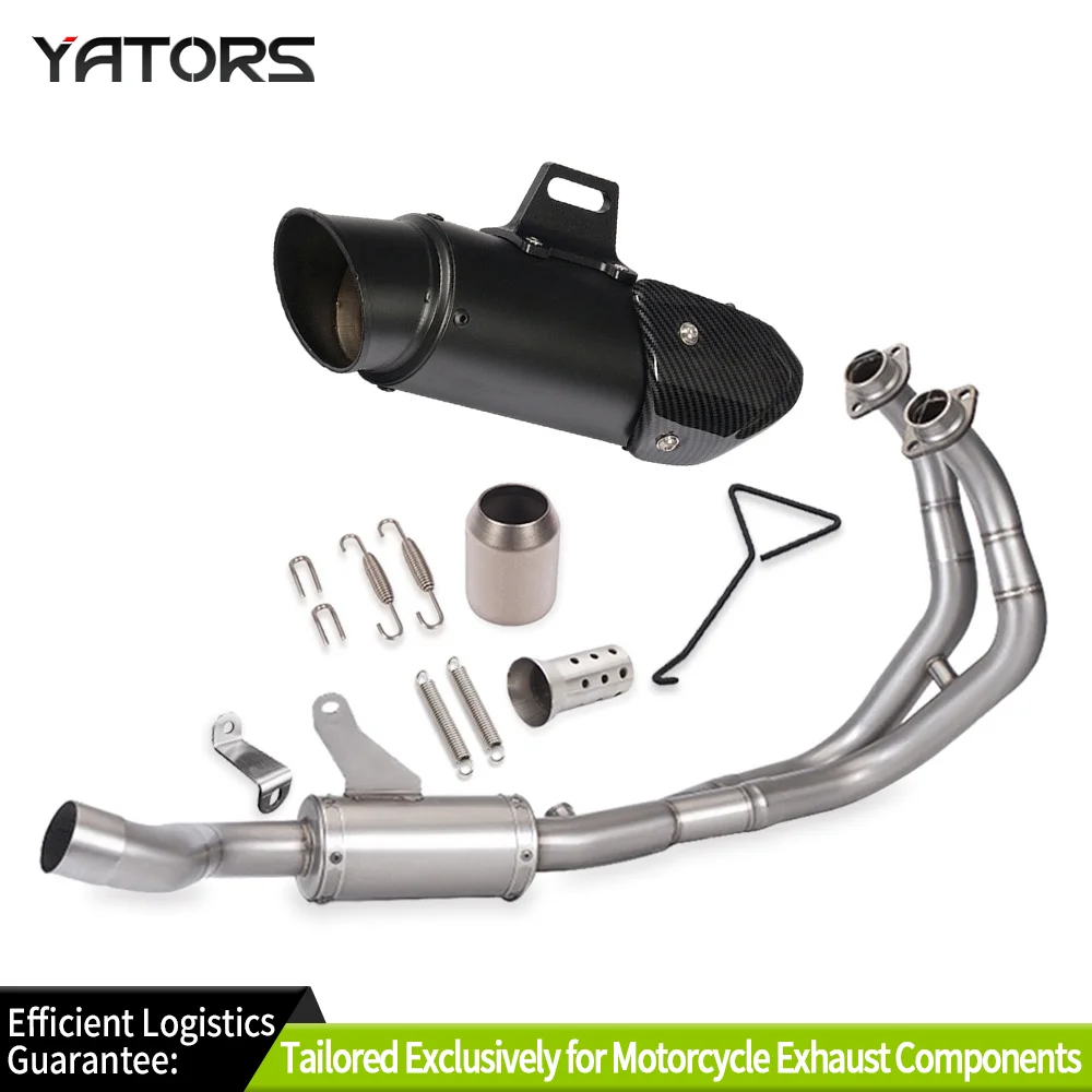Auspuffsysteme für Yamaha YZF R7 2021 - 2023 Komplettes System Auspuffkrümmer Schalldämpfer Endrohre Auspuffrohre – Detail 6