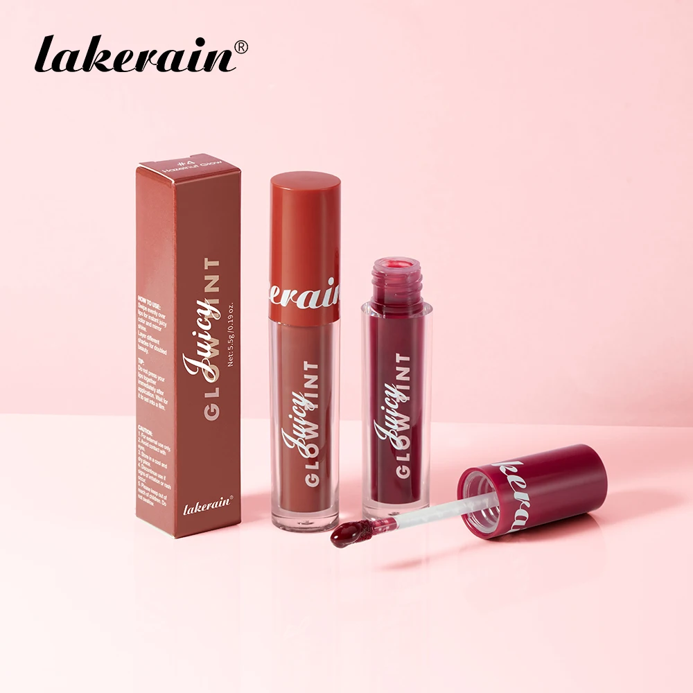 ลิปกลอส Lakerain 10 สี เนื้อกระจก เงางาม ฉ่ำวาว เนียนนุ่ม เบาสบาย ชุ่มชื้นยาวนาน