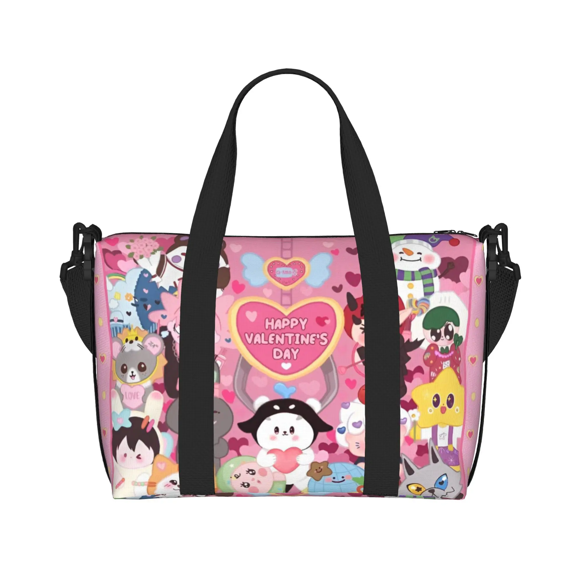 Custom Bright Win Gemini Idol G-GMMTV Tote Bag Women Large Capacity Cartoon Gym Beach Travel Bags