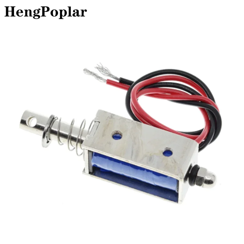 JF-0530B DC 6V 12V 24V Push&Pull type Open Frame Electromagnet keepping Force 5N travel 10mm Linear Solenoid