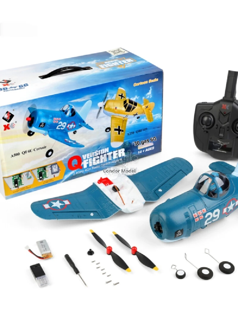 F4u Q Electric Remote Control Model Aircraft 2.4g Operation 4-Channel Model Epp Ii Fighter With  Control Boy Holiday Gift