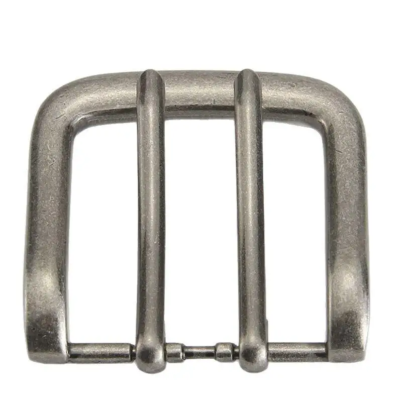 1piece 40mm Metal Belt Buckles Double Pin Buckle End Bar High Quality Fit For 37mm-39mm Leather Belt Craft Parts