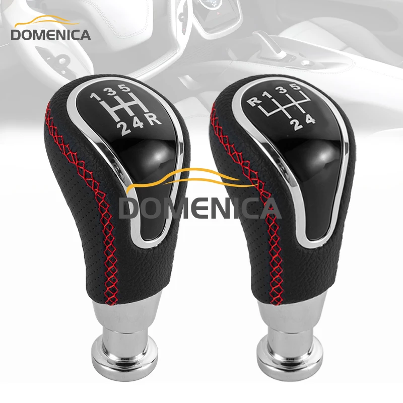 DOMENICA For Lada Vesta Granta Vaz Kalina Niva Samara Largus 5 Speed leather Car Gear Shift Knob Shifter Lever Auto Accessories