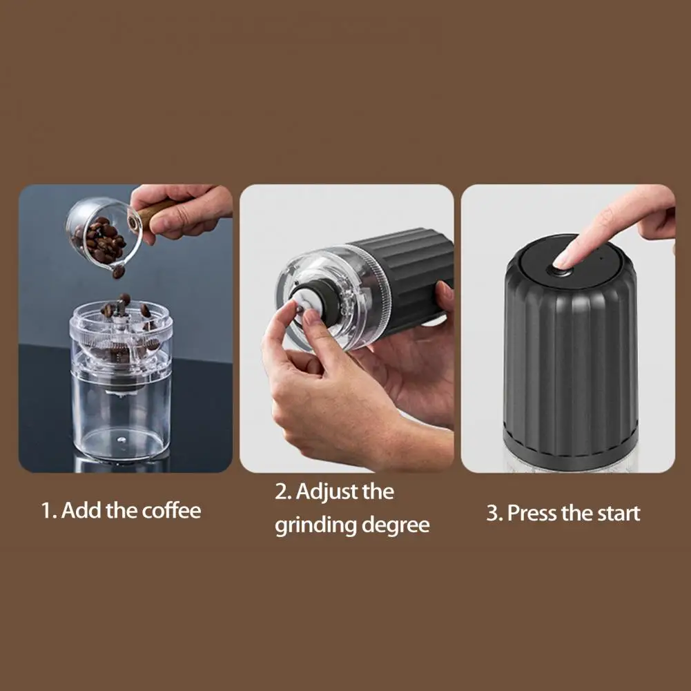 

Portable Coffee Grinder USB Charging 1200mah Wireless Fully Automatic Integrated Small Household Coffee Bean Grinder