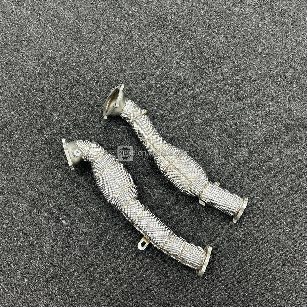 ACE Edelstahl mit Hitzeschutz Hochleistungs-Auspuff-Downpipe für Audi S6 S7 Rs6 Rs7 A8 S8 C7 C7.5 4.0t TFSI (2012~2019) – Detail 7